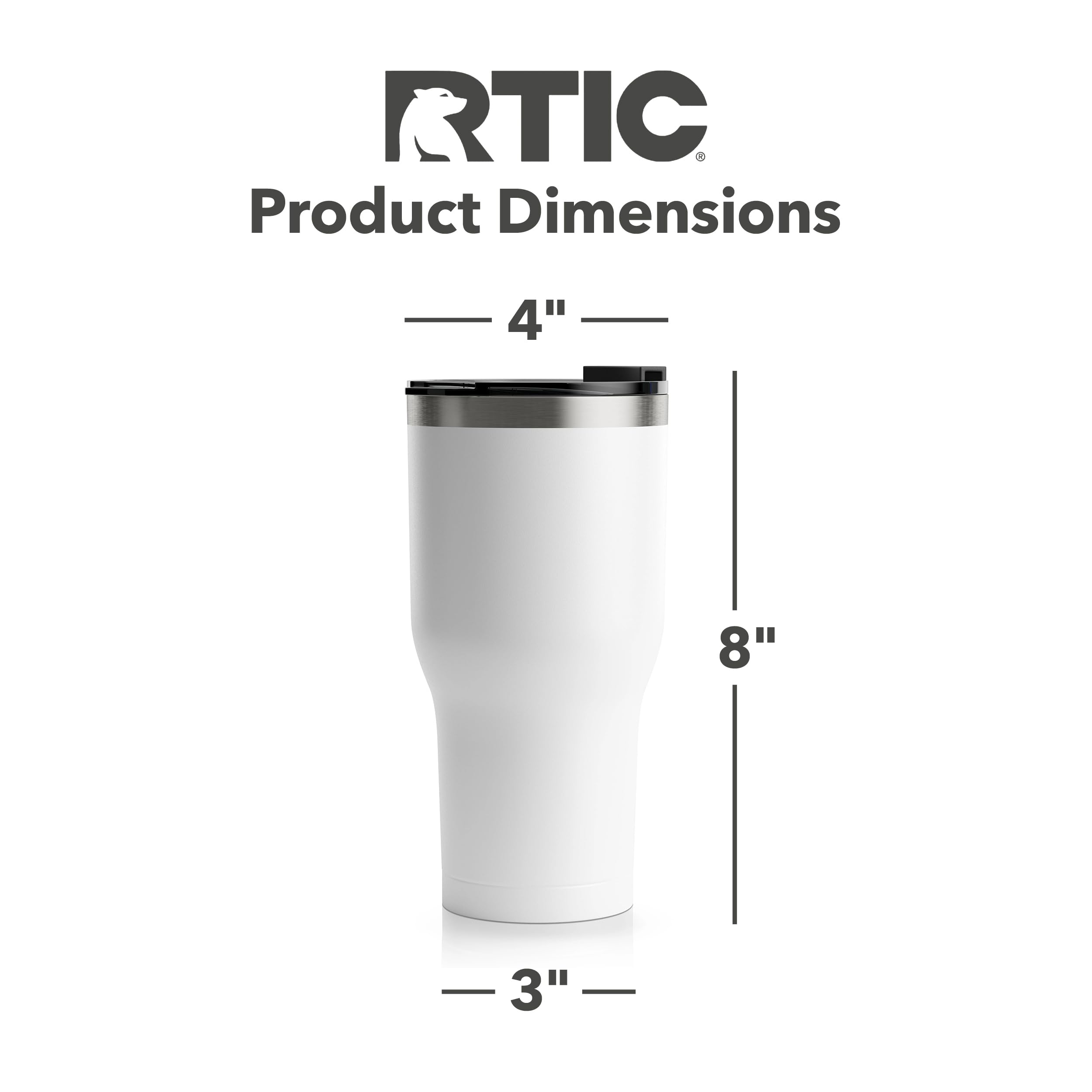 Amazon.com: RTIC 30 oz Insulated Tumbler Stainless Steel